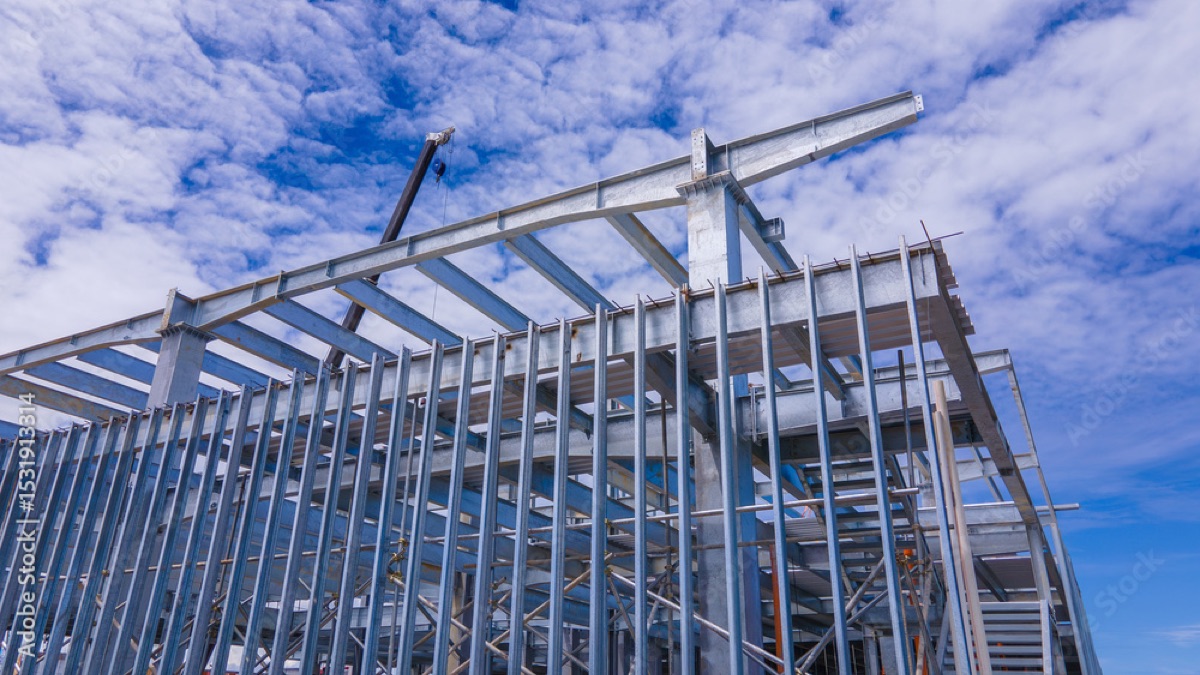 Steel building exterior