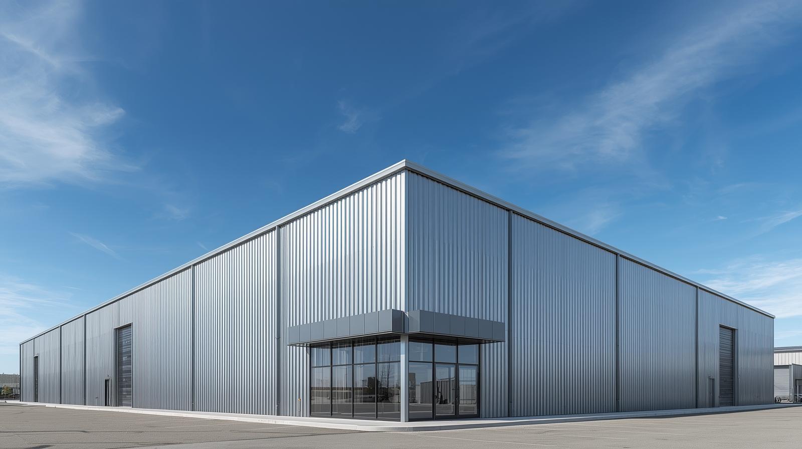 Bolt-up pre-engineered metal building supplied by Metal Warehouse Inc.